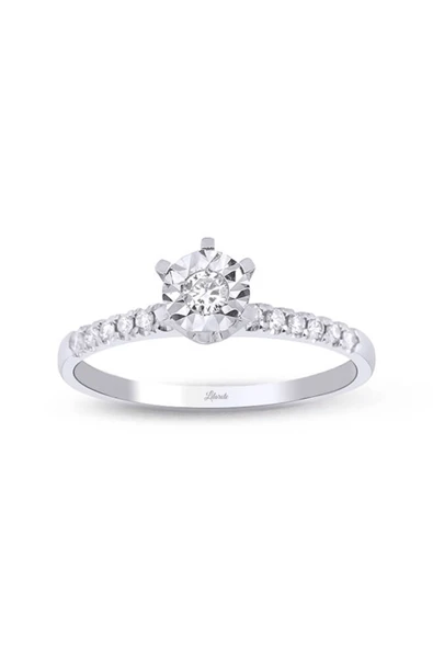 0.15 Ct. Tektaş Pırlanta Yüzük 6 Tırnaklı - 1