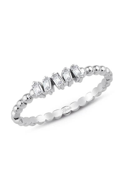 0.13 Ct. Modern Tasarım Baget Pırlanta Yüzük ürün görseli 1