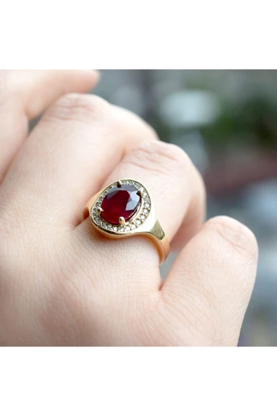 Pırlanta Yakut Yüzük - 4