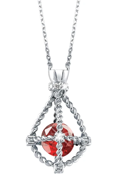 Pırlanta Yakut Taşlı Kolye