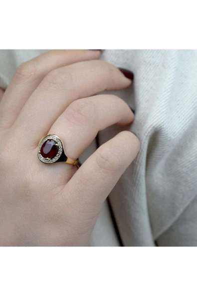 Pırlanta Yakut Yüzük - 2