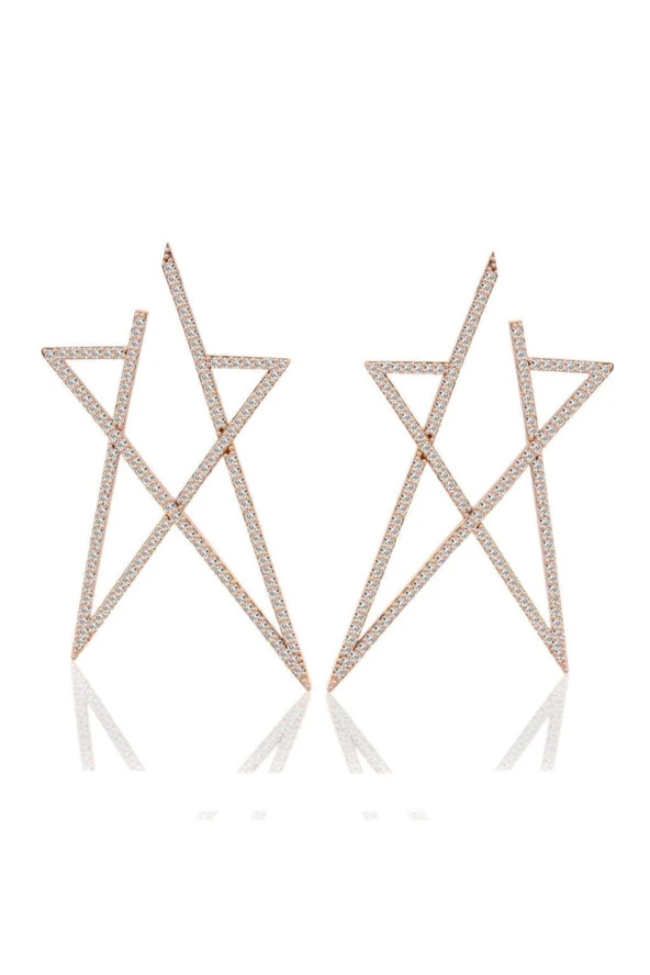 Lilarote Pırlanta rucks Yıldız Pırlanta Küpe Büyük Boy ürün görseli 1