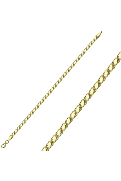 Pul Zincir Altın Bileklik