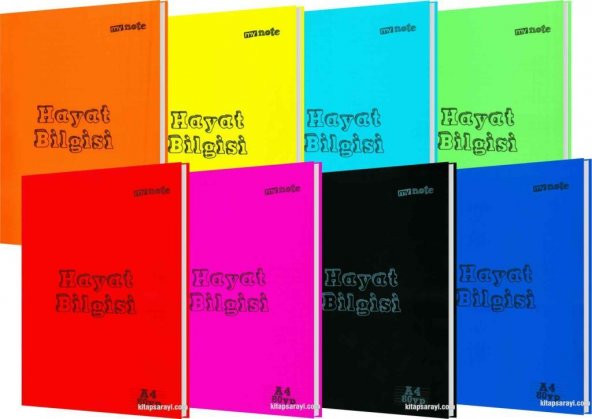 My Note A4 80 Yaprak PP Kapak Çizgili Defter Hayat Bilgisi