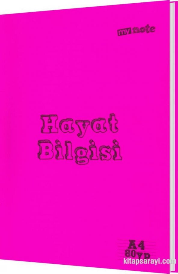 My Note A4 80 Yaprak PP Kapak Çizgili Defter Hayat Bilgisi - Resim 3