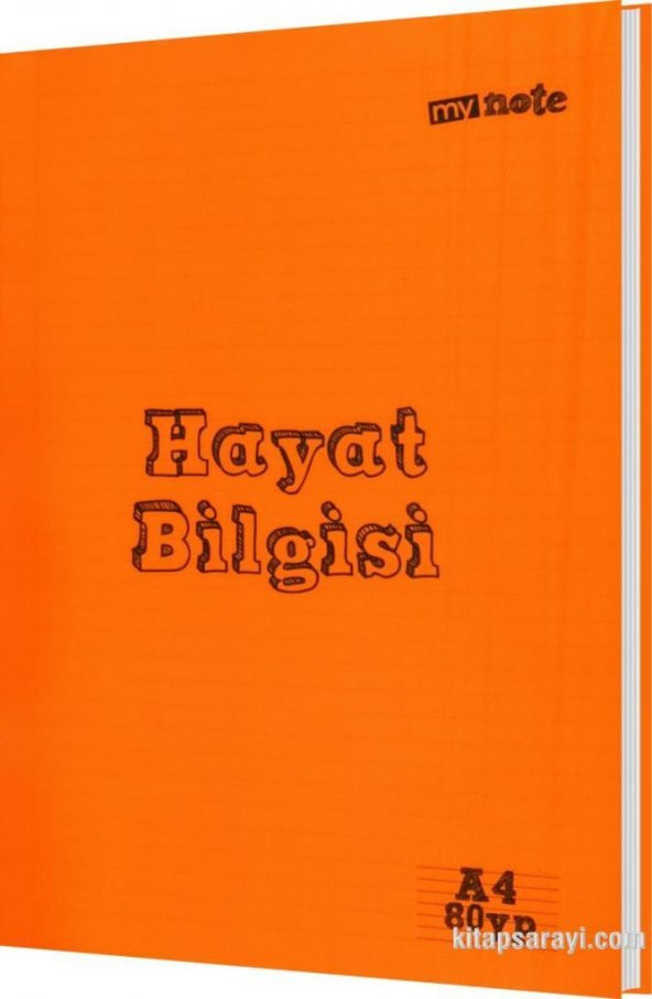 My Note A4 80 Yaprak PP Kapak Çizgili Defter Hayat Bilgisi - Resim 6