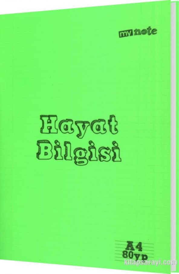 My Note A4 80 Yaprak PP Kapak Çizgili Defter Hayat Bilgisi - Resim 9