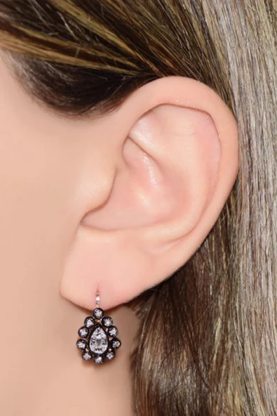 Damla Elmas Küpe - Resim 2