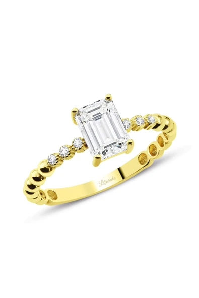 Altın Baget Yüzük Kenarı Taşlı