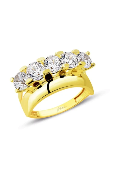 Alyanslı Beştaş Yüzük ürün görseli 1