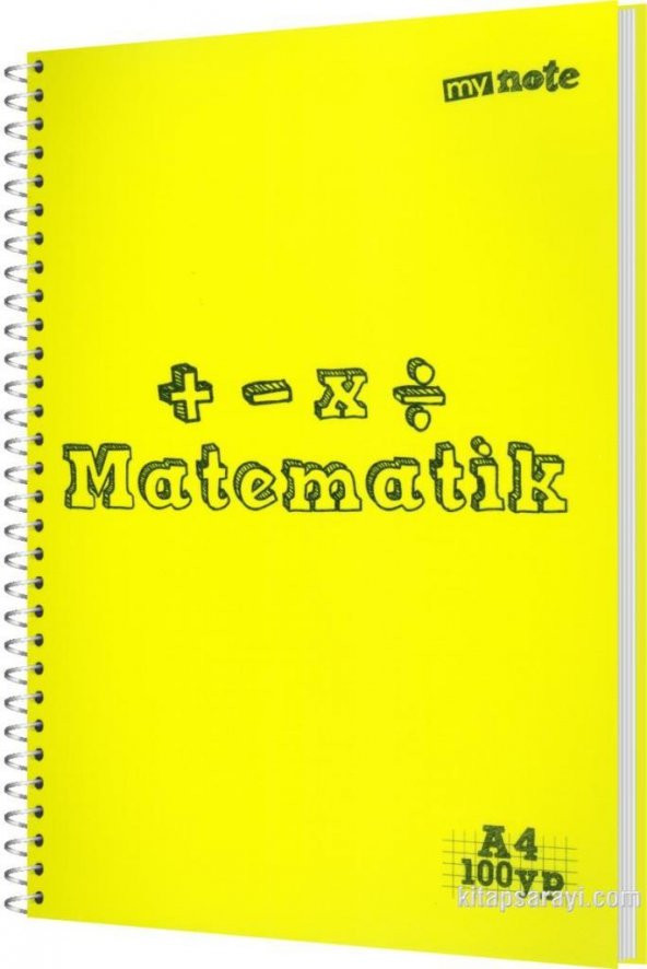 My Note A4 100 Yaprak Kareli Sipiralli Defter Matematik - 3