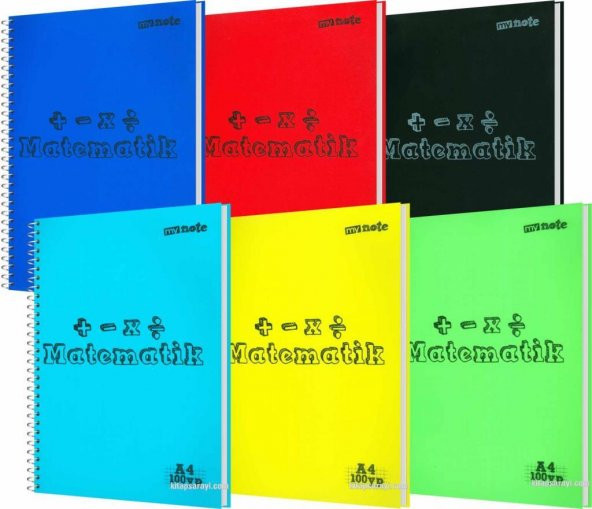My Note A4 100 Yaprak Kareli Sipiralli Defter Matematik - 1