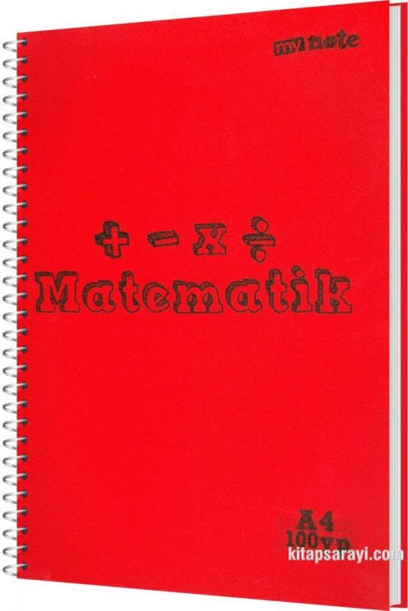 My Note A4 100 Yaprak Kareli Sipiralli Defter Matematik - 6