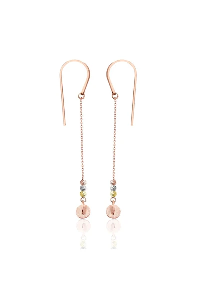 Sallantılı Rose Altın Küpe