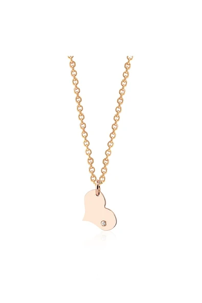 Pırlantalı Kalp Motifli Kolye ürün görseli 1