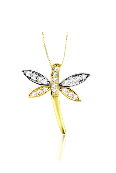 Yusufçuk Kolye Taşlı Altın Kolye 14 Ayar ürün görseli 1