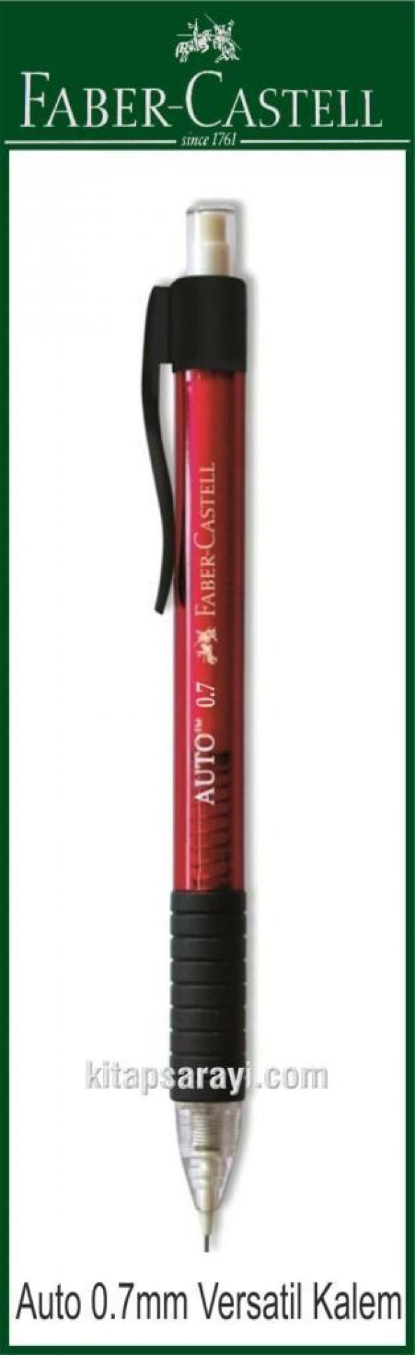 Faber Castell Auto 1388 0.7 mm Versatil Kalem Kırmızı