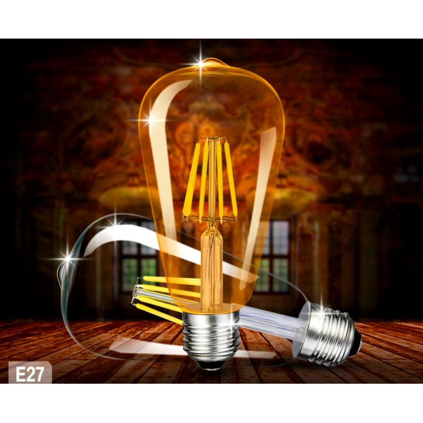 ST-64 Rustik Edison Dekoratif Ampül - 2