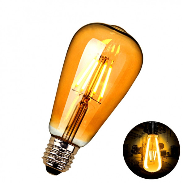 ST-64 Rustik Edison Dekoratif Ampül - 5