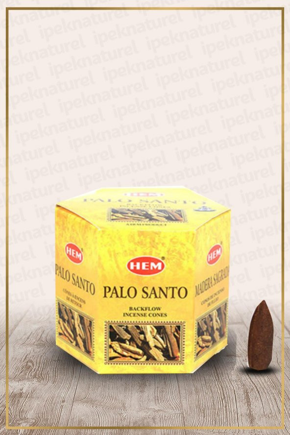 Hem Palo Santo Geri Akışlı Konik Tütsü 40 Adet