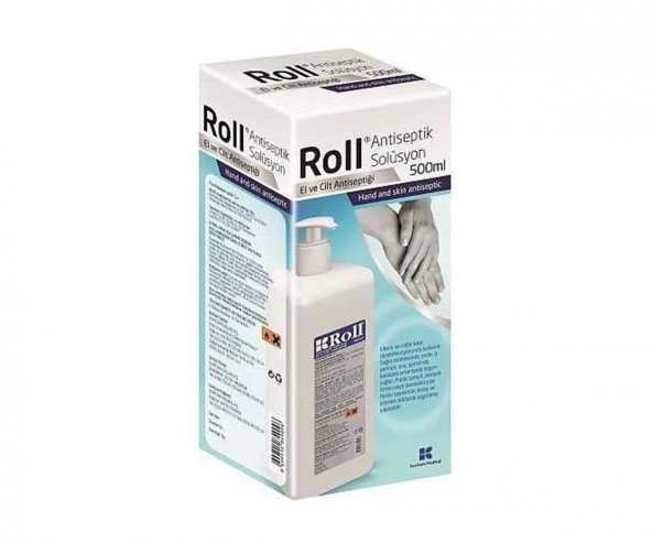 Roll Solüsyon El Cilt Solüsyonu Dezenfektanı 500 ml