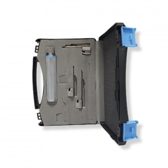 Archer Laringaskop Set Pediatrik Miller 3 Blade Led Beyaz Işık No: 00-0-1 - Resim 3