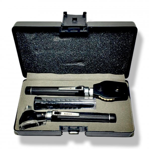 Archer Otoskop Oftalmaskop Seti Çift Handle - 3