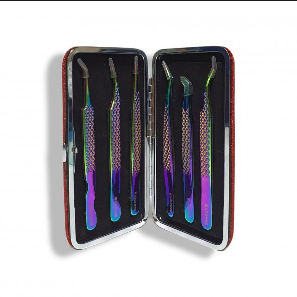 Archer Kirpik Uzatma Cımbız Seti Renkli 6 Parça - Resim 2