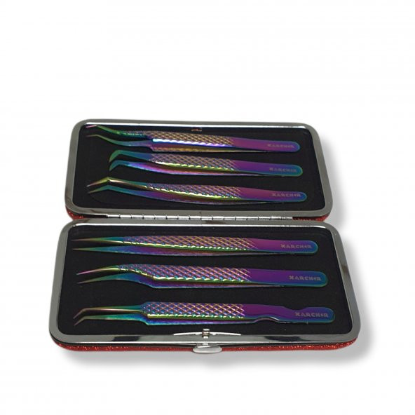 Archer Kirpik Uzatma Cımbız Seti Renkli 6 Parça - Resim 3