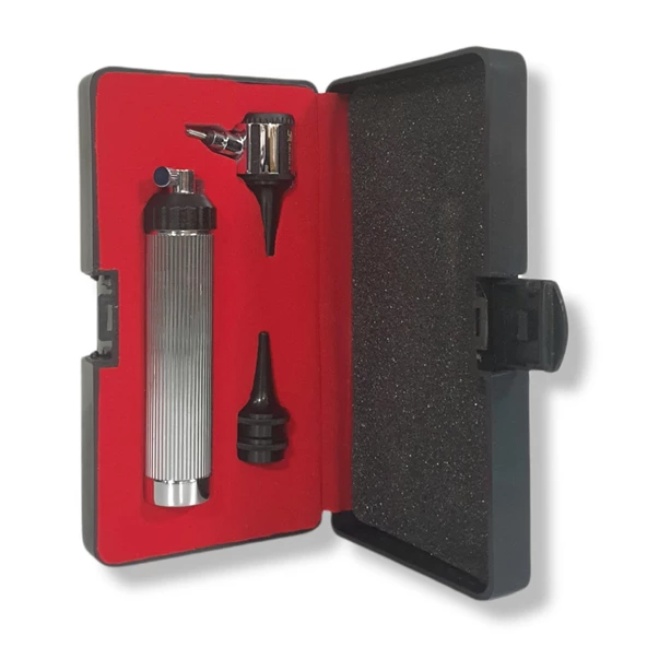 Archer Otoskop Seti Metal Handle LED Beyaz ışık - 3