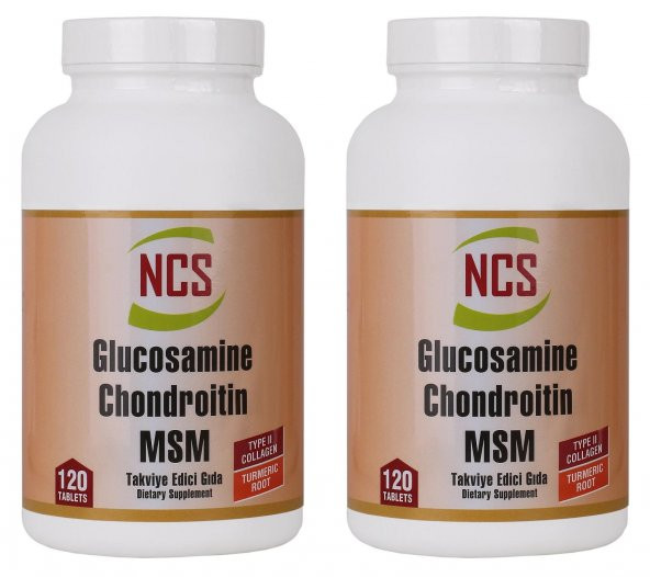 NCS Glucosamine Chondroitin MSM TYPE II Collagen Turmeric 240 Tab 2 kutu