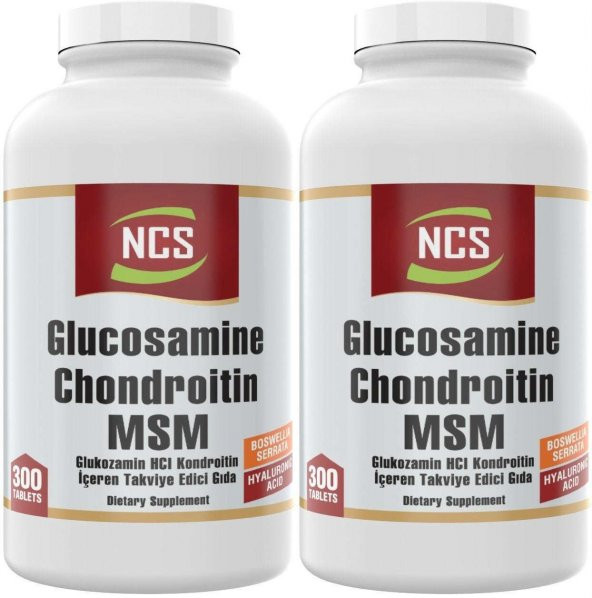 NCS Glucosamine Chondroitin MSM Hyaluronic Acid Boswellia 600 Tablet 2 kutu - 3