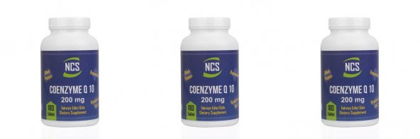NCS Coenzyme Q 10 Resveratrol Hyaluronic Acid Black Pepper 180 tablet 3 kutu