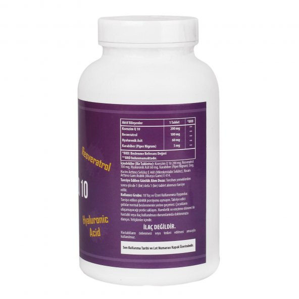 NCS Coenzyme Q 10 Resveratrol Hyaluronic Acid Black Pepper 90 tablet 2 kutu - 2