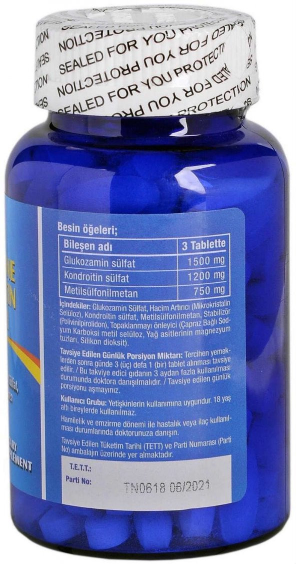 Trunature Glucosamine Chondroitin Plus Msm 120 Tablet ürün görseli