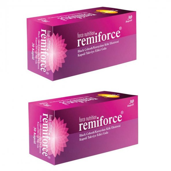 Force Nutrition Remiforce 30 Kapsül Kargo Bizden 2 adet
