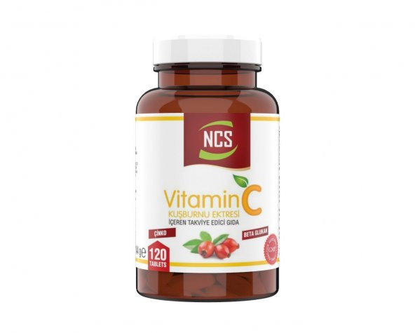Ncs Vitamin C 1000 mg 120 Tablet Beta Glukan Kuşburnu Çinko Made İn Türkiye