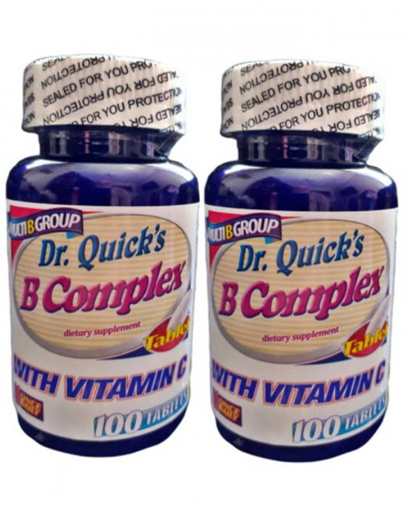 Dr Quicks B Complex ve C vitamin 100 Tablet Kargo Bizden