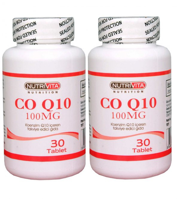 Nutrivita Nutrition Coenzyme Q10 100 Mg 30 Tablet 2 Adet ürün görseli