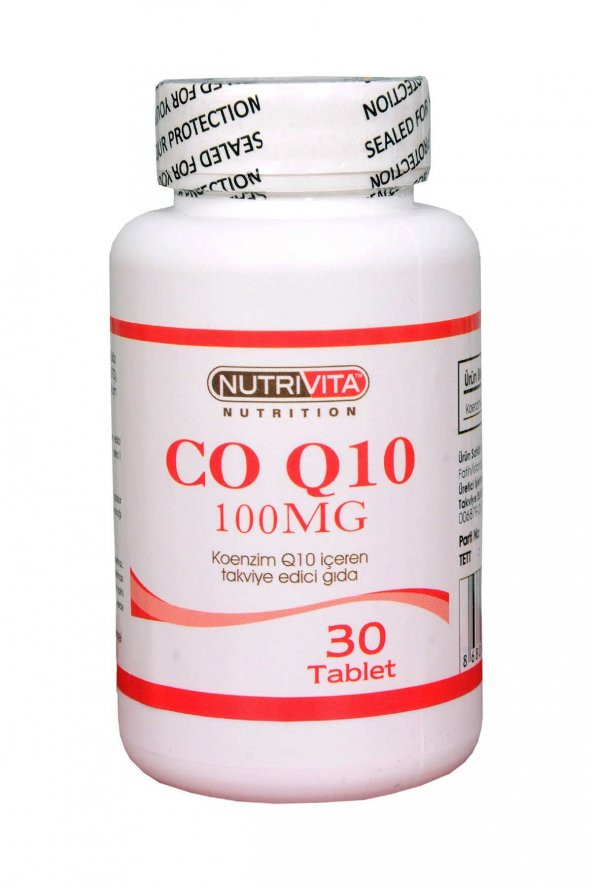 Nutrivita Nutrition Coenzyme Q10 100 Mg 30 Tablet ürün görseli