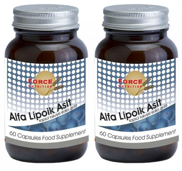 Force Nutrition Alfa Lipoik Asit 600 mg 60 Kapsül 2 kutu