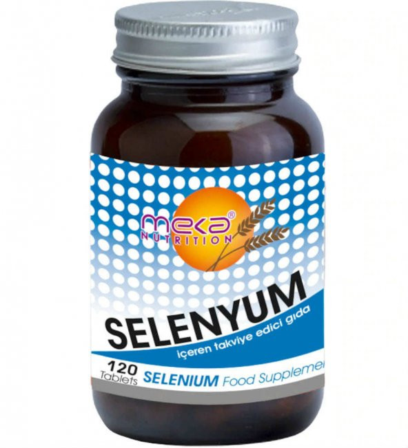 Meka Nutrition Selenyum (Selenium) 200 mcg 120 Tablet Kargo Bizden