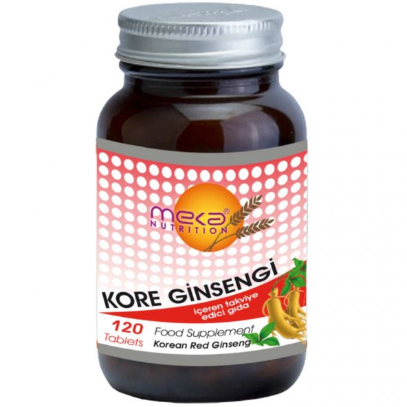 Meka Nutrition Korean Red Ginseng 500 mg 120 Tablet