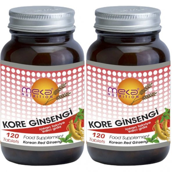 Meka Nutrition Korean Red Ginseng 500 mg 120 Tablet 2 kutu