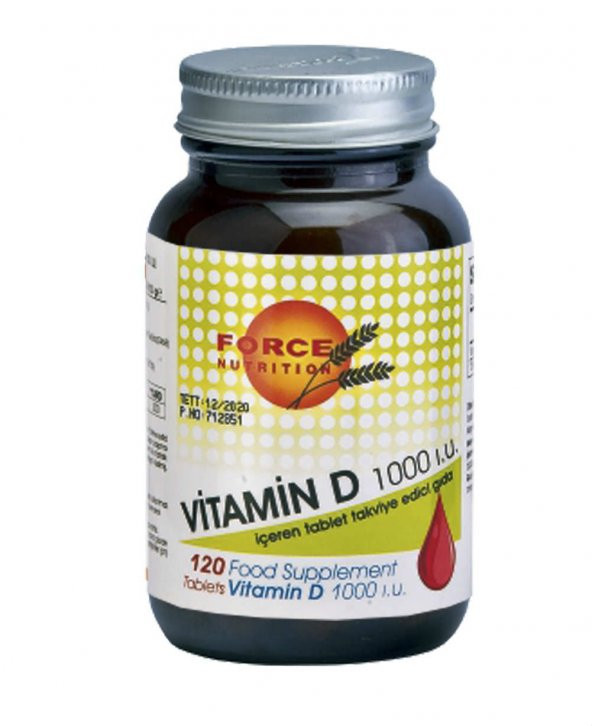 Force Nutrition Vitamin D 1000 IU 120 Tablet