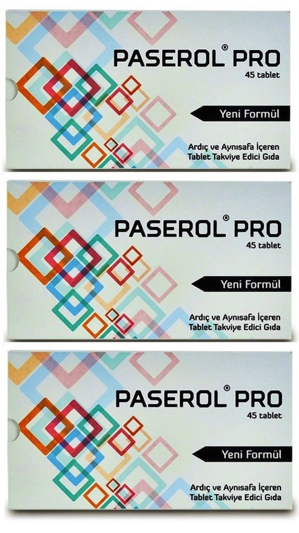 Paserol Pro 45 Tablet Yeni Formül Daha Güçlü 3 Adet