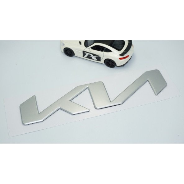 DK Tuning Kia Yeni Nesil Gri Metal Kaput Bagaj 21cm Logo Arma - Resim 2