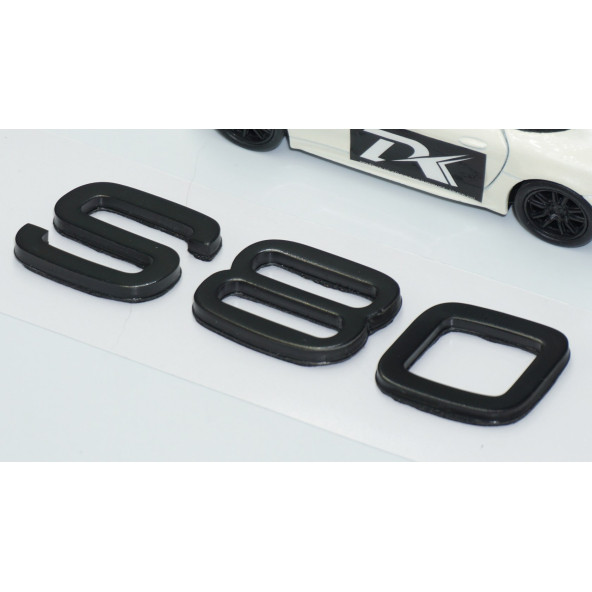 DK Tuning S80 Siyah ABS 3M 3D Bagaj Yazı Logo Volvo İle Uyumlu - 3
