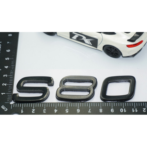 DK Tuning S80 Siyah ABS 3M 3D Bagaj Yazı Logo Volvo İle Uyumlu - 4