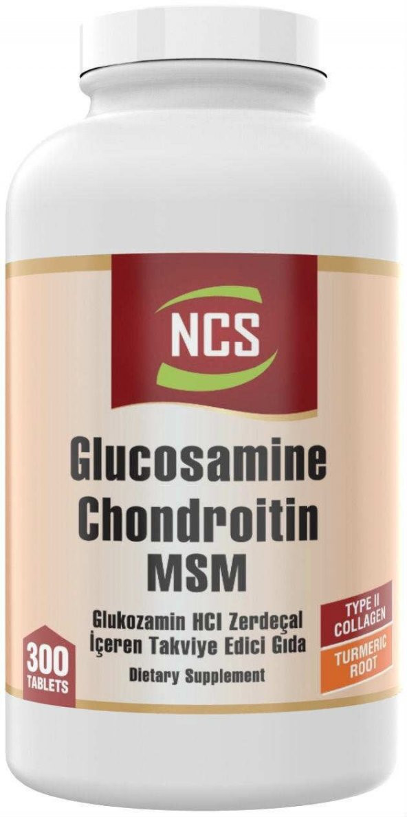 Ncs Glucosamine Chondroitin MSM TYPE II Collagen Turmeric 300 Tab